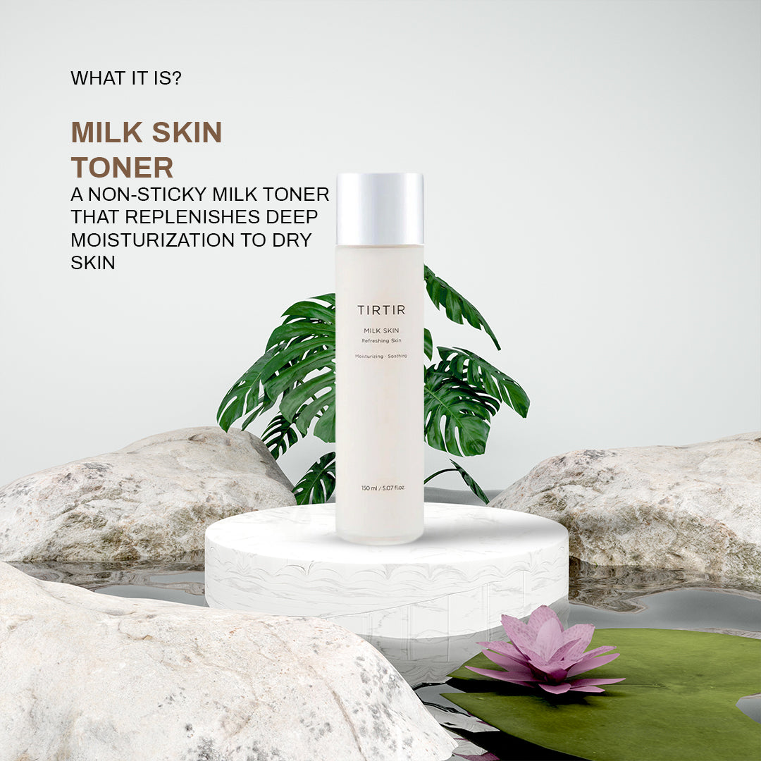 Milk Skin Toner TIRTIR Deep Moisturizing, Hydrating Toner for face, Niacinamide, Ceramide, Rice Bran Extract, Nature-Oriented Ingredients for Korean Skin Care 150ml