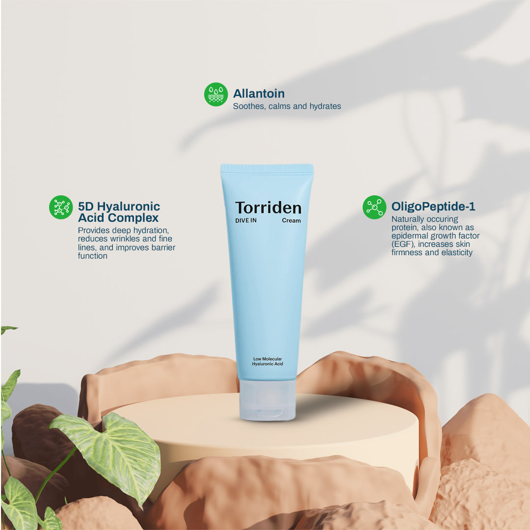 torriden dive in soothing cream ingredients