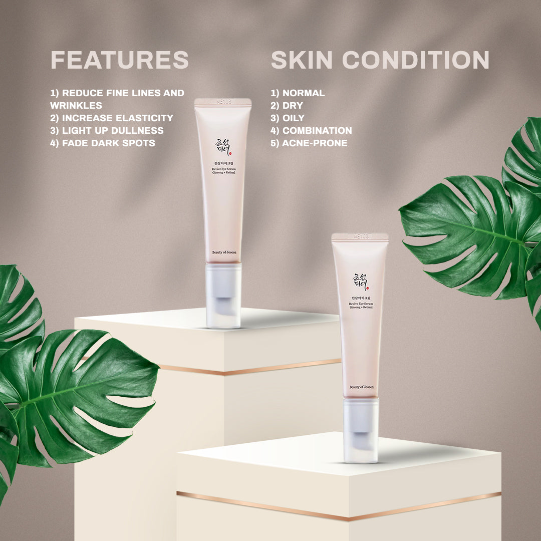 Anti-aging eye serum with ginseng