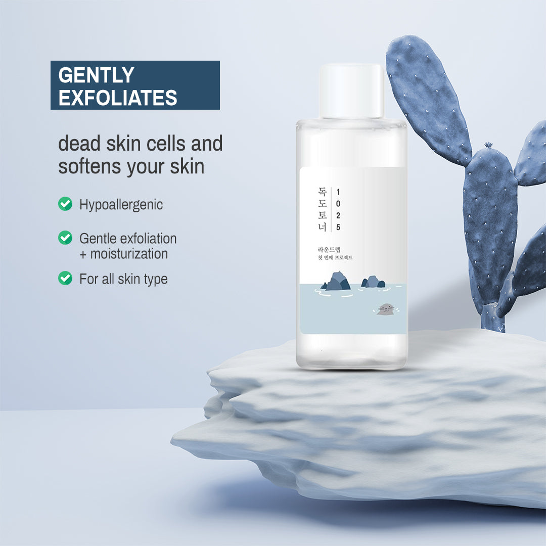 Dokdo Toner Round Lab Exfoliate dead skin cells, Replenish skin with long lasting moisture, Hydrating, Watery Type Toner 100ml